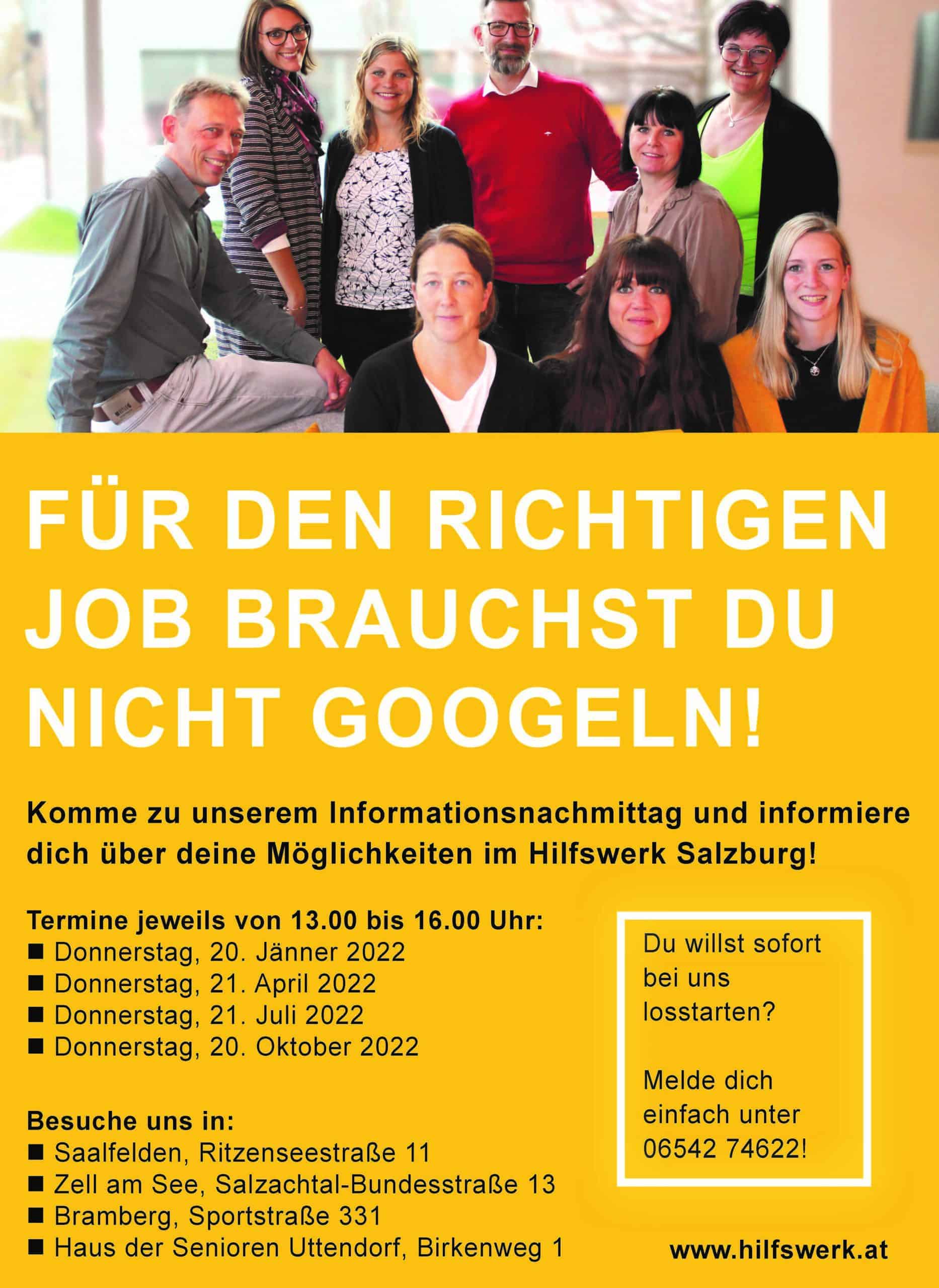 Hilfswerk | job infonachmittag